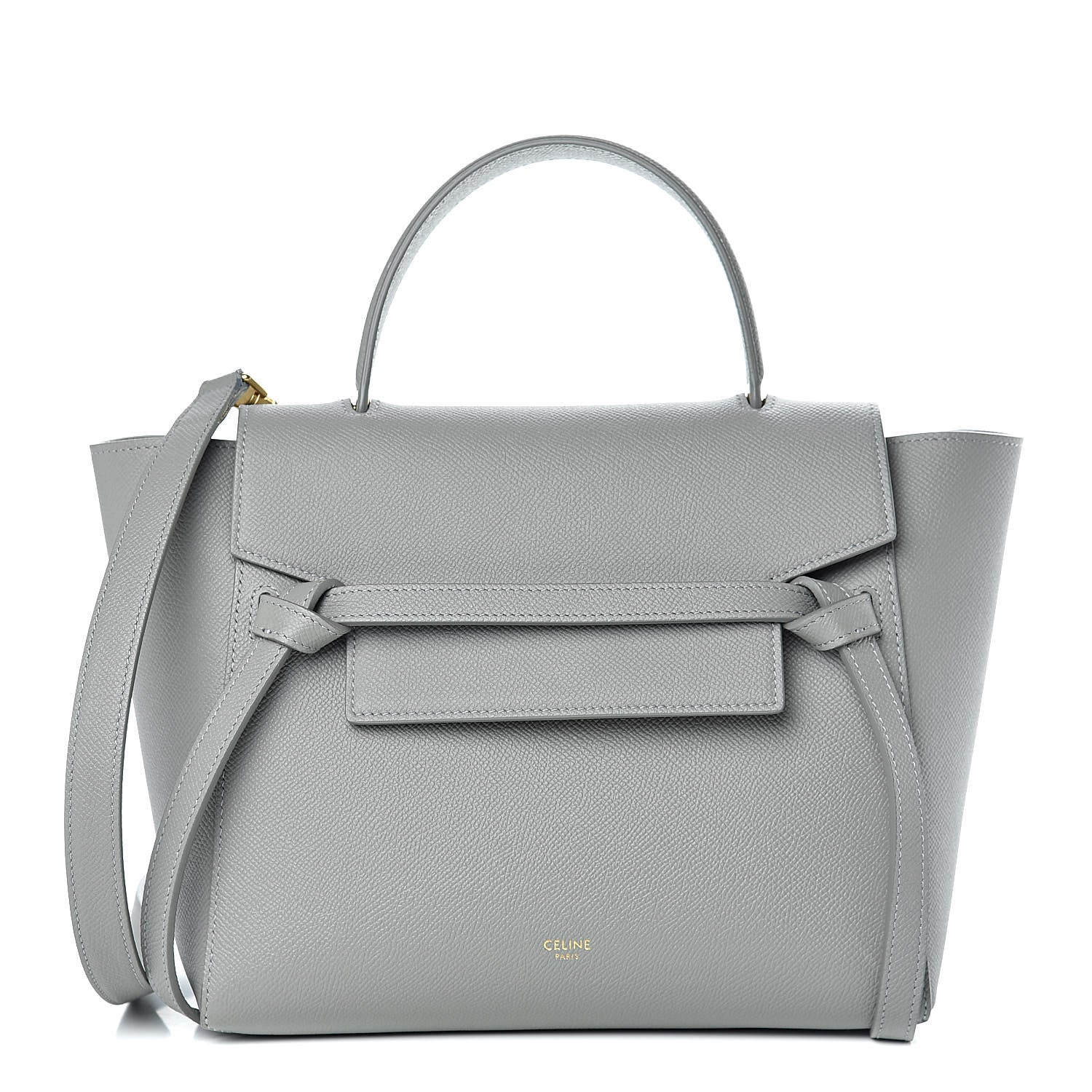 Celine Grained Calfskin Micro Belt Bag Cloud 1 of 10