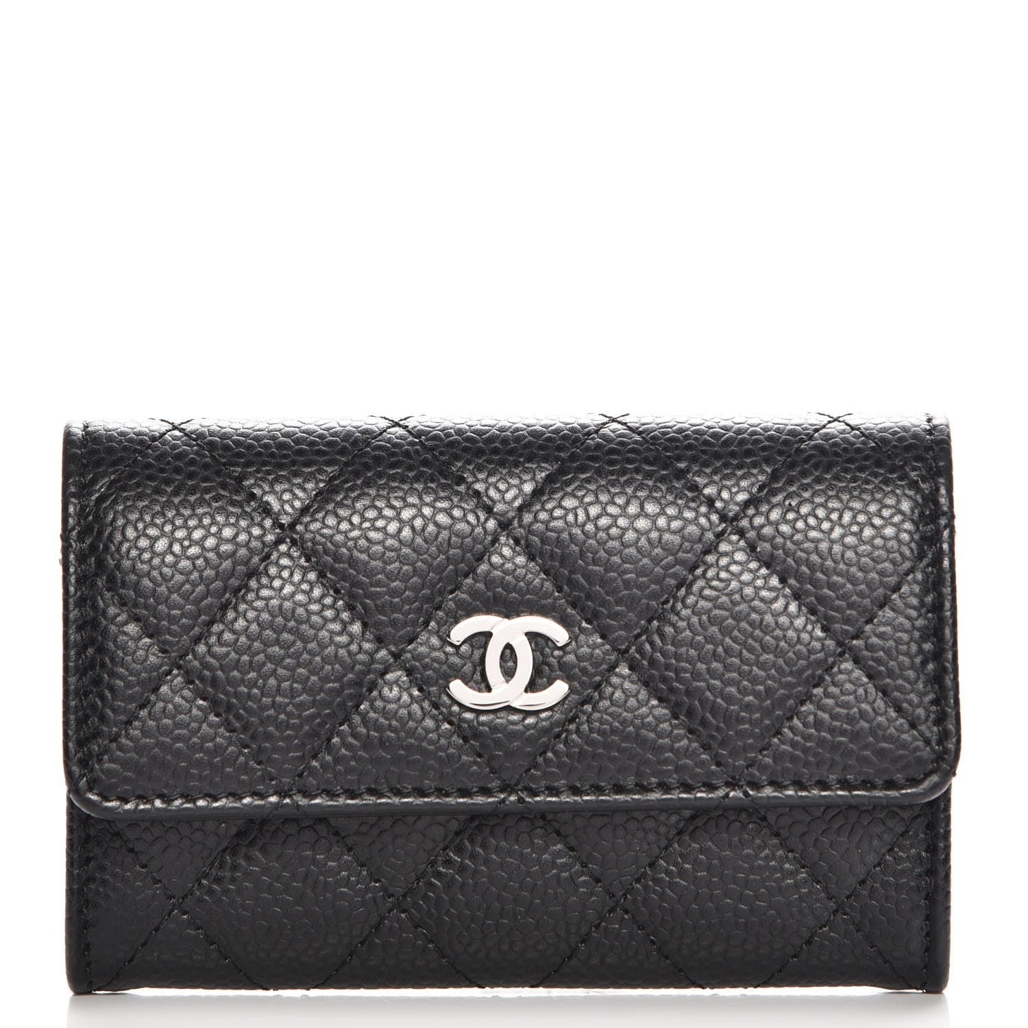 Chanel Caviar Quilted Flap Card Holder Black 1 of 9