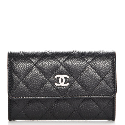Chanel Caviar Quilted Flap Card Holder Black 1 of 9