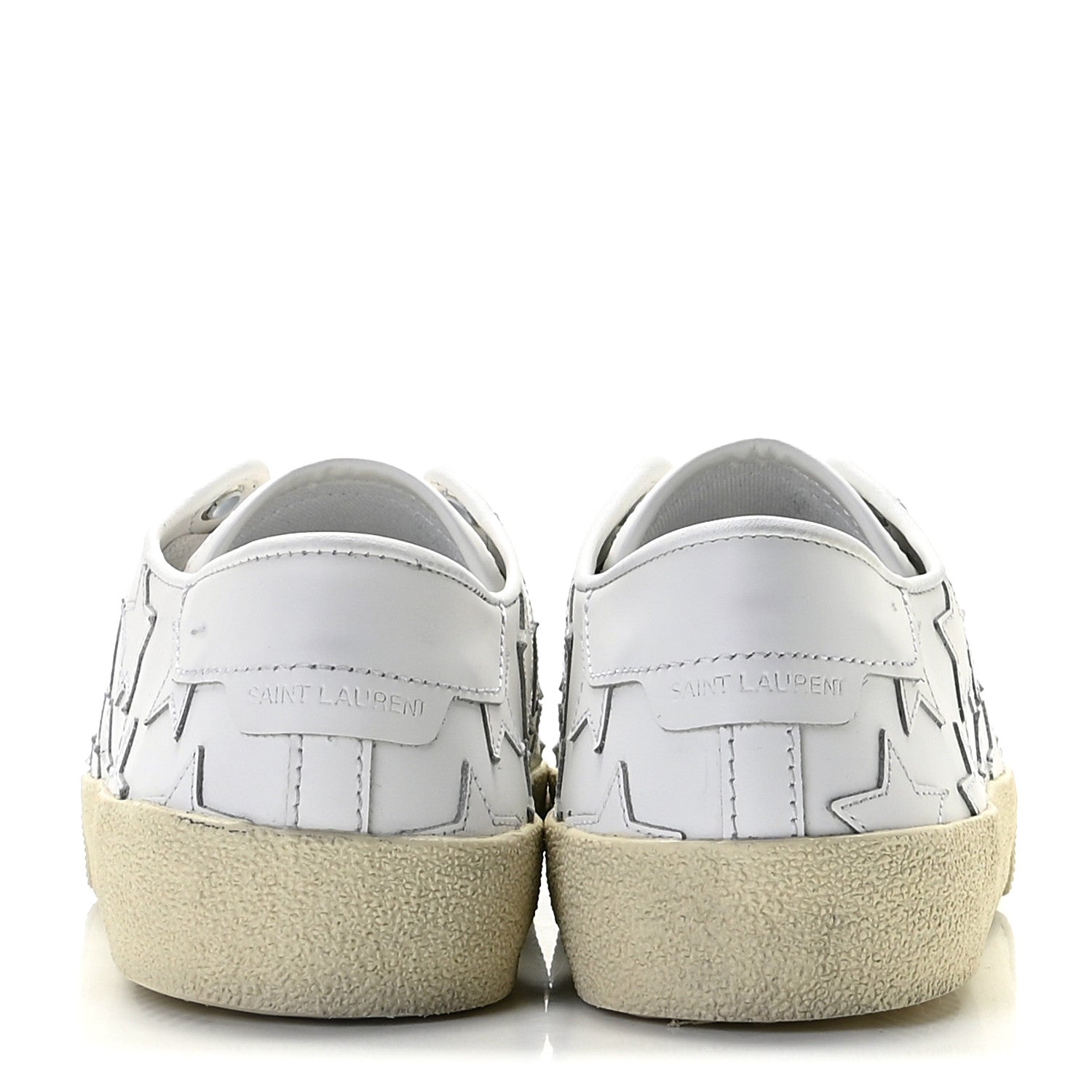 Saint Laurent Calfskin Star Court Sneakers 36.5 White 5 of 18