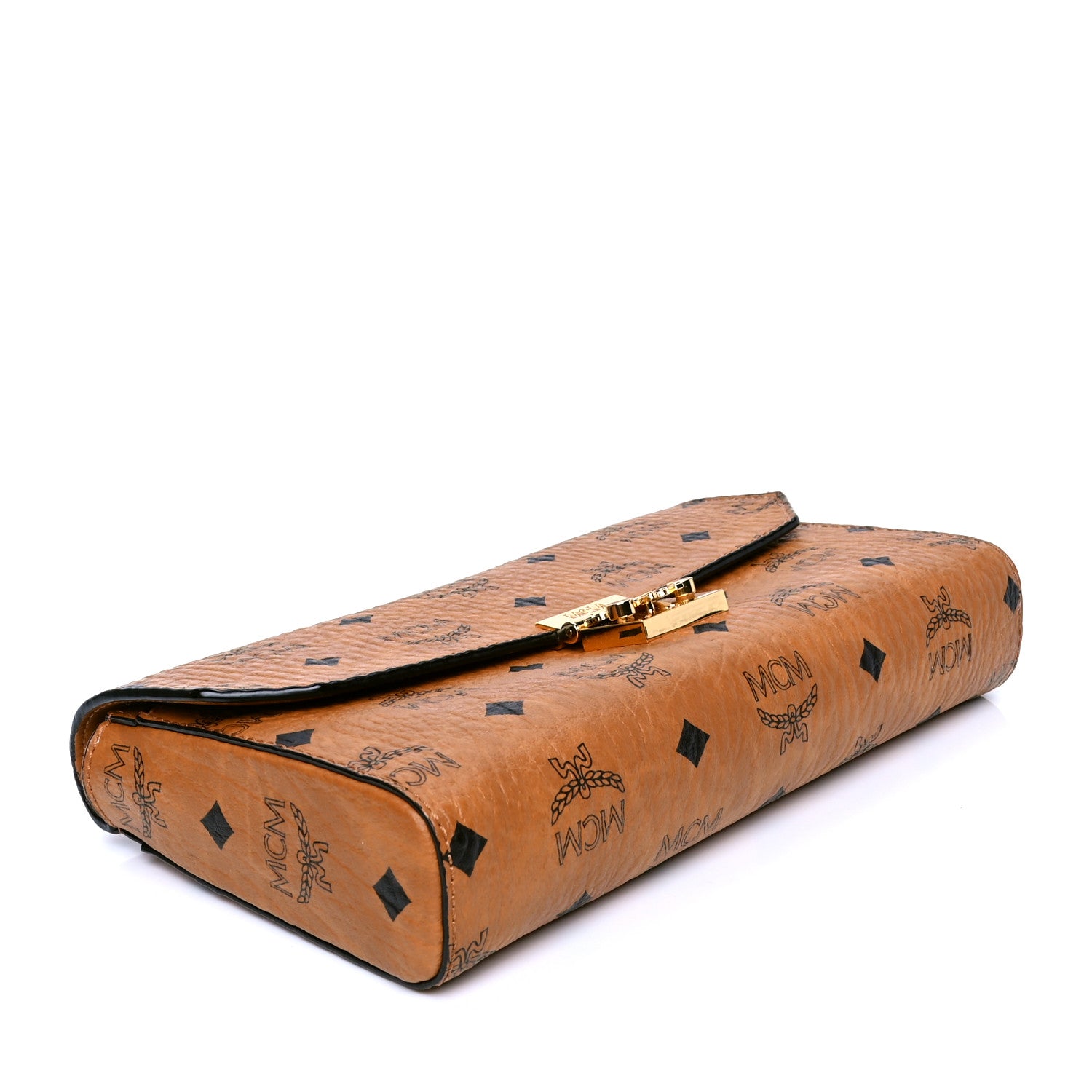MCM Visetos Medium Patricia Wallet On Chain Cognac 3 of 4