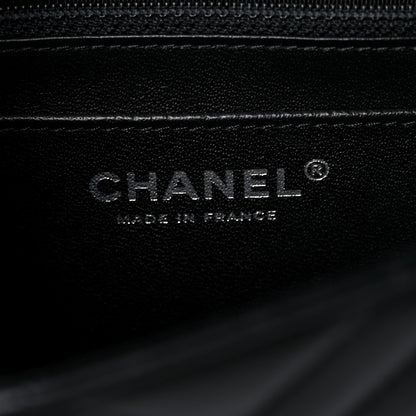 Chanel Lambskin Chevron Quilted Mini Square Flap Black 6 of 14