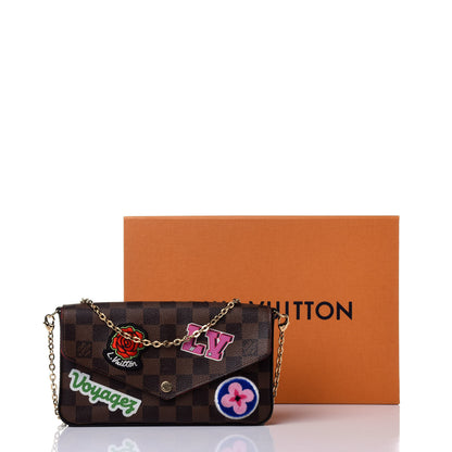 Louis Vuitton Damier Ebene LV Stories Pochette Felicie Chain Wallet 11 of 11
