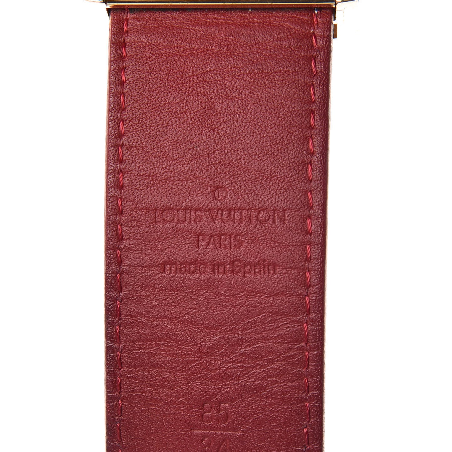 Monogram Multicolor LV Cut Reversible Belt 85 34 White Grenade