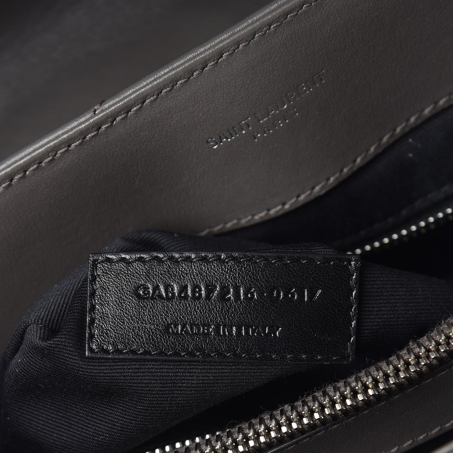 Saint Laurent Calfskin Y Quilted Monogram Medium Loulou Chain Satchel Earth 8 of 14