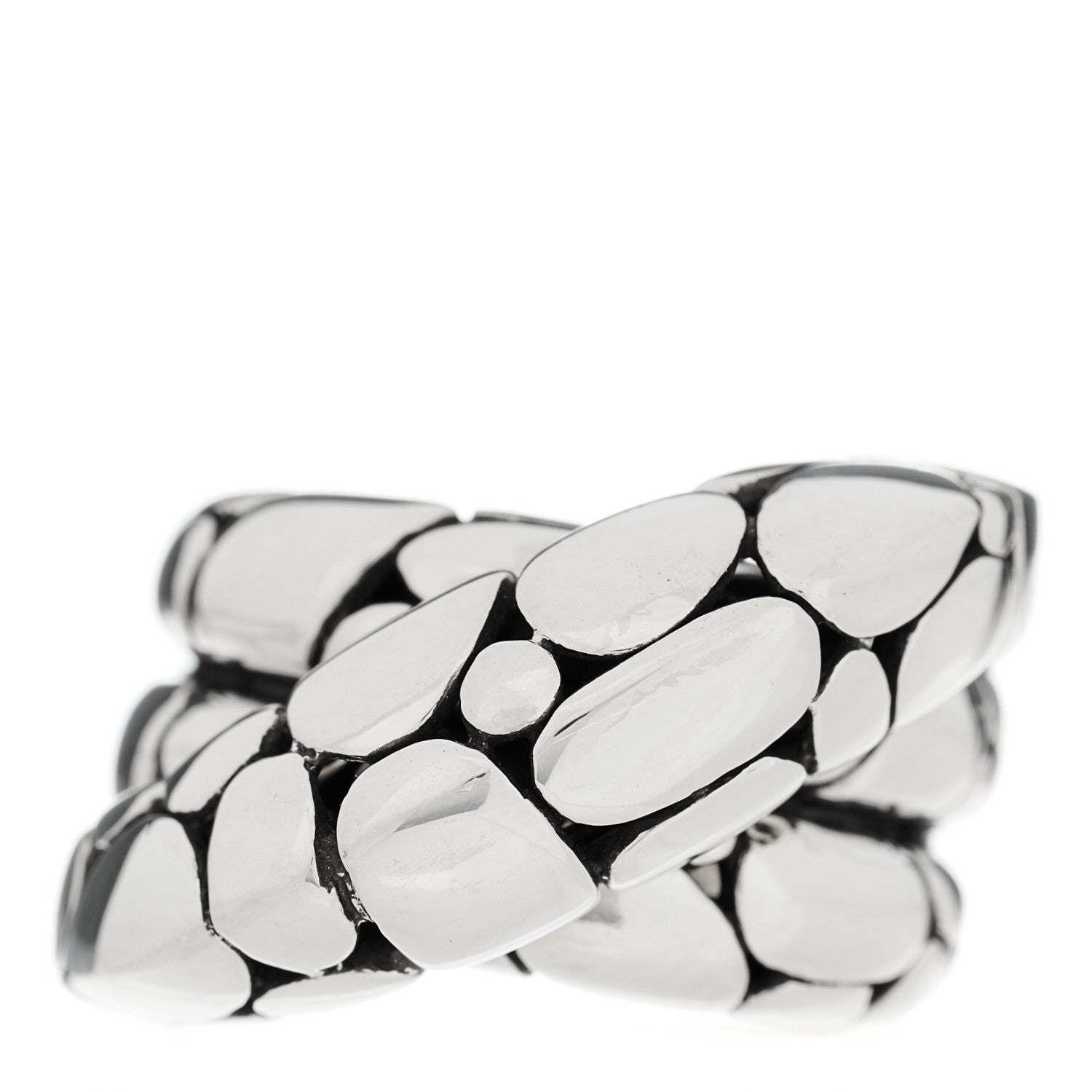 John Hardy Sterling Silver Kali Twist Ring 54 6.75 1 of 5