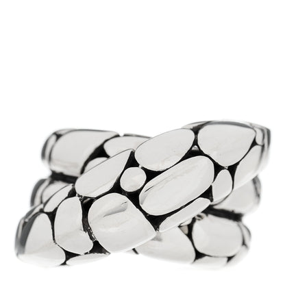 John Hardy Sterling Silver Kali Twist Ring 54 6.75 1 of 5