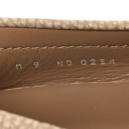 Louis Vuitton Taiga Mens Hockenheim Moccasin Loafers 9 Beige 9 of 9