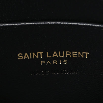 Saint Laurent Suede Matelasse Monogram Mini Lou Camera Bag Black 7 of 11