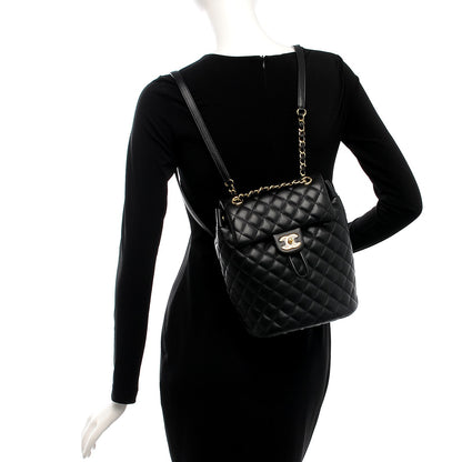 Chanel Lambskin Quilted Small Urban Spirit Backpack Black 2 of 7