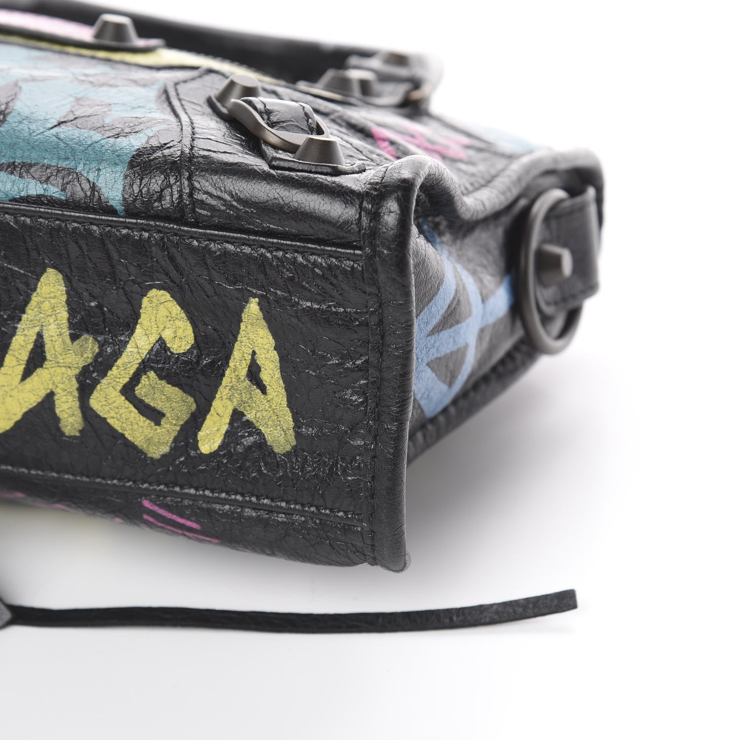 Balenciaga Agneau Arena Graffiti All Over Classic Hardware Mini City Black Multicolor 6 of 8