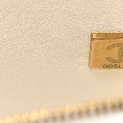 Chanel Lambskin Quilted CC In Love Heart Bag White 7 of 11