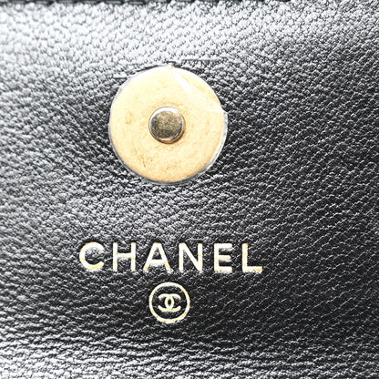 Chanel Lambskin Quilted Maxi Pearl Clutch With Chain Black 6 of 12
