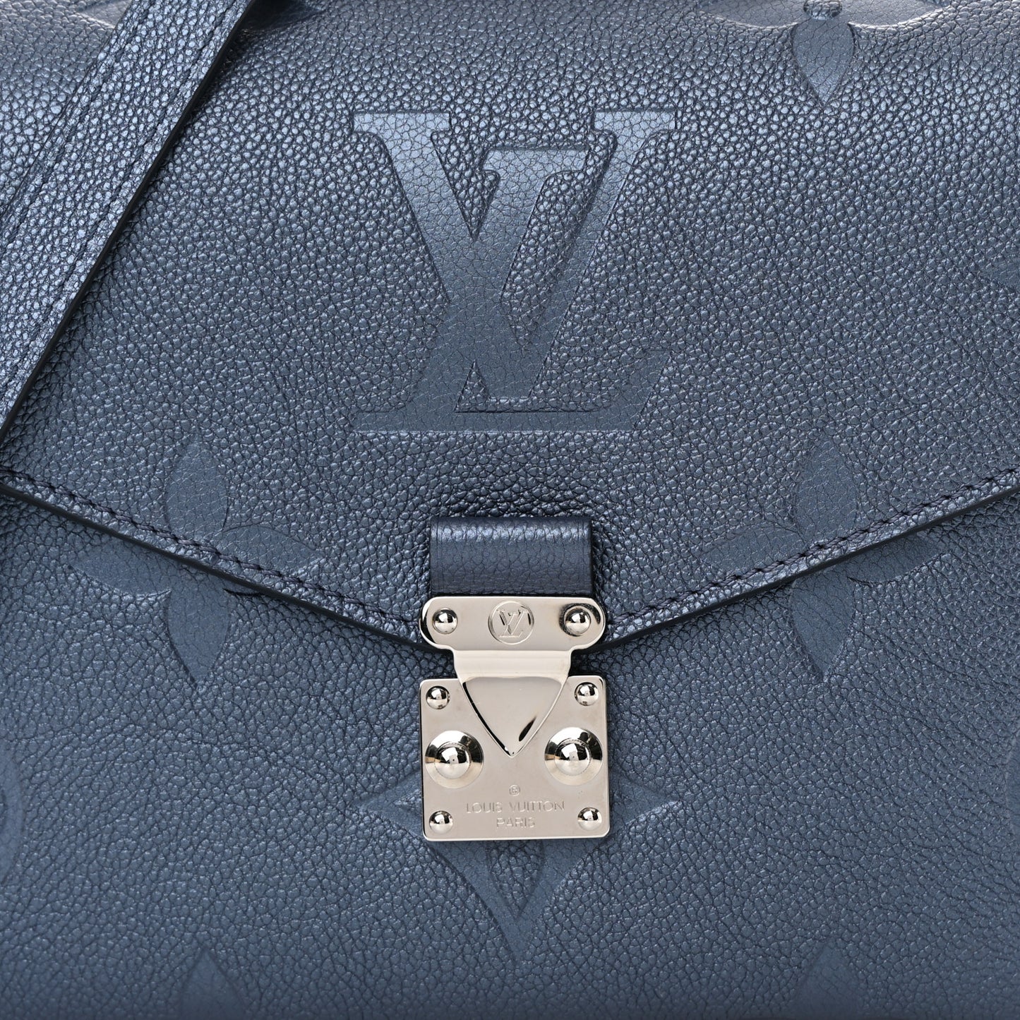 Metallic Empreinte Monogram Giant Pochette Metis Navy Nacre