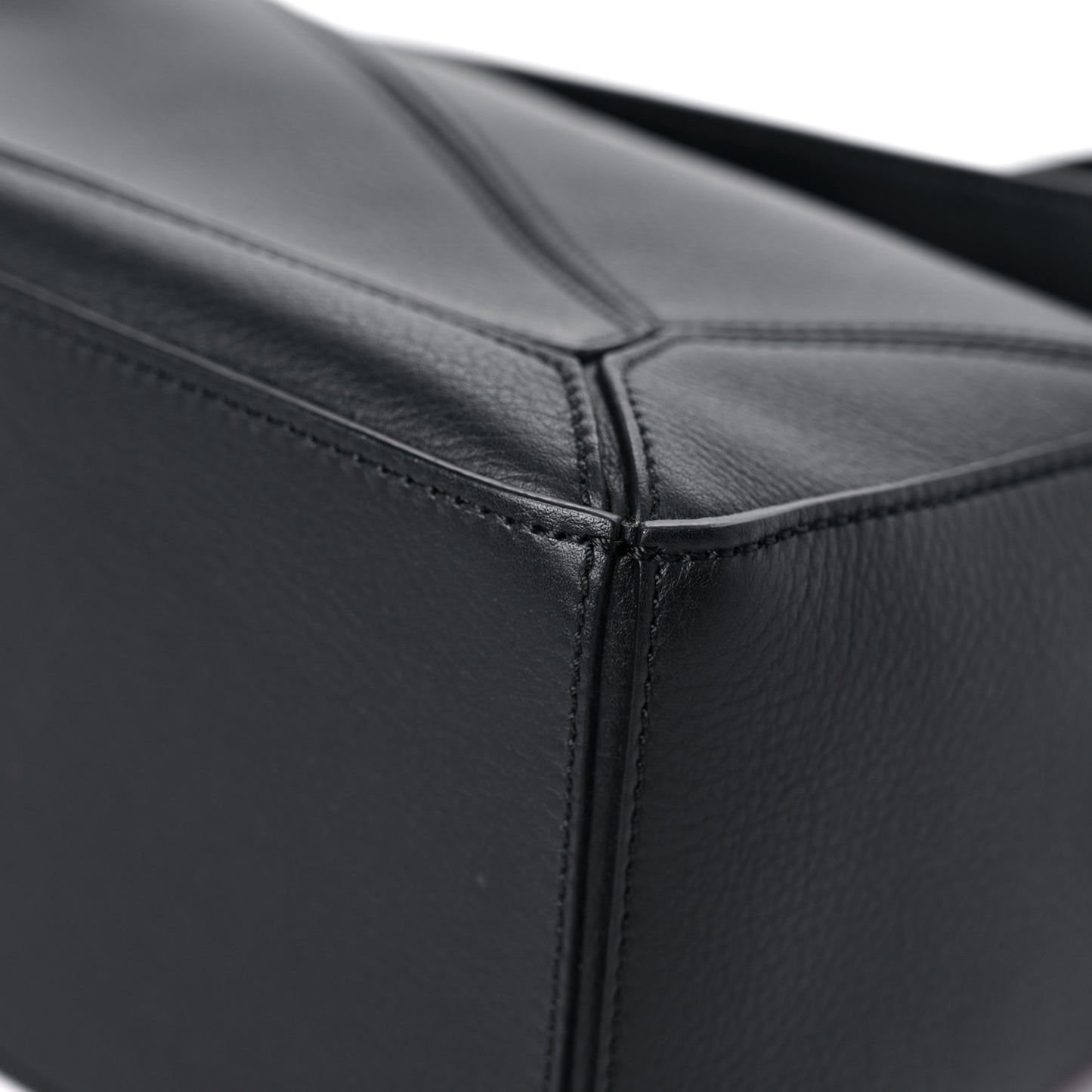 Calfskin Small Puzzle Bag Black