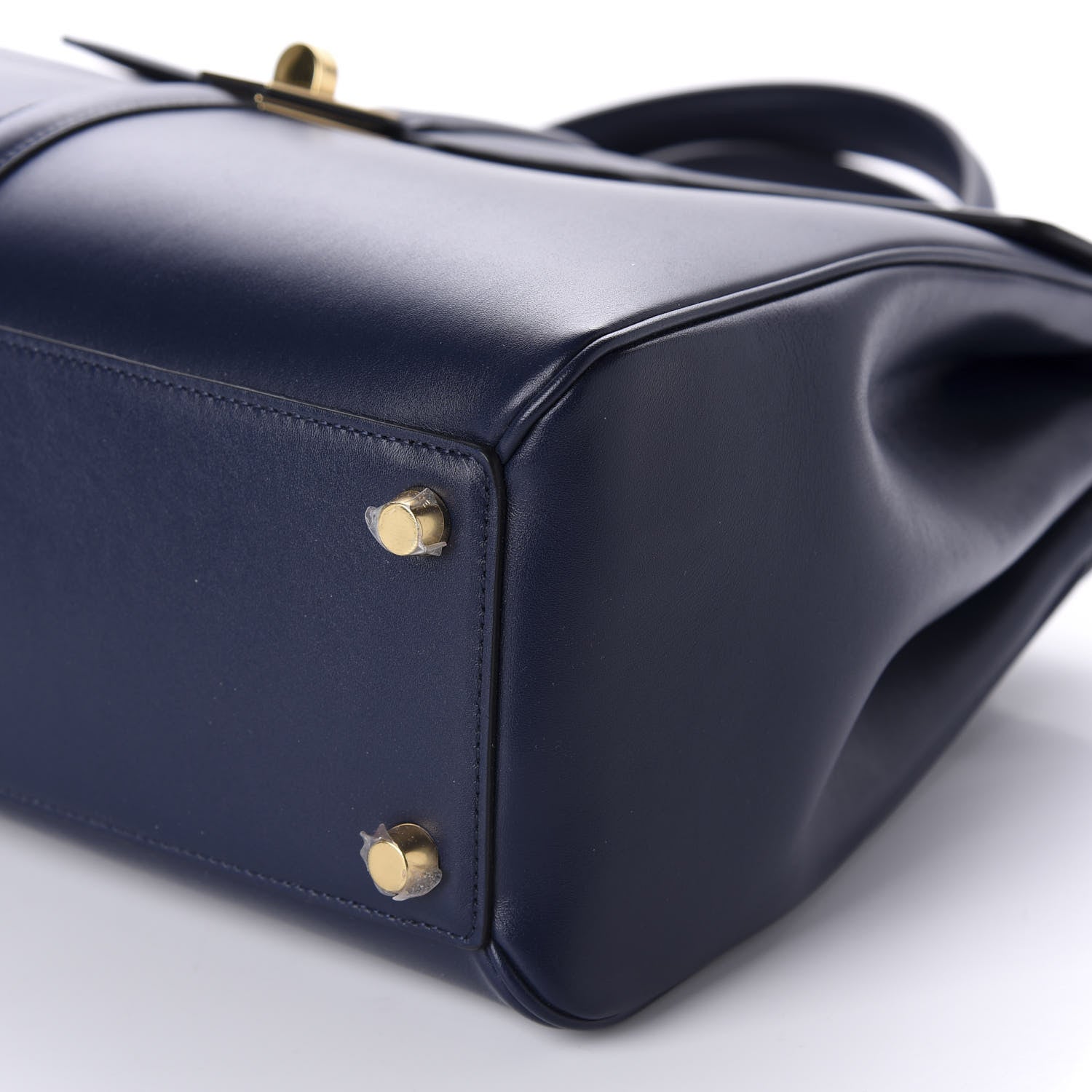 Celine Satinated Calfskin Medium 16 Top Handle Bag Midnight 7 of 11