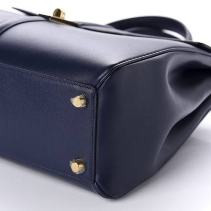 Celine Satinated Calfskin Medium 16 Top Handle Bag Midnight 7 of 11