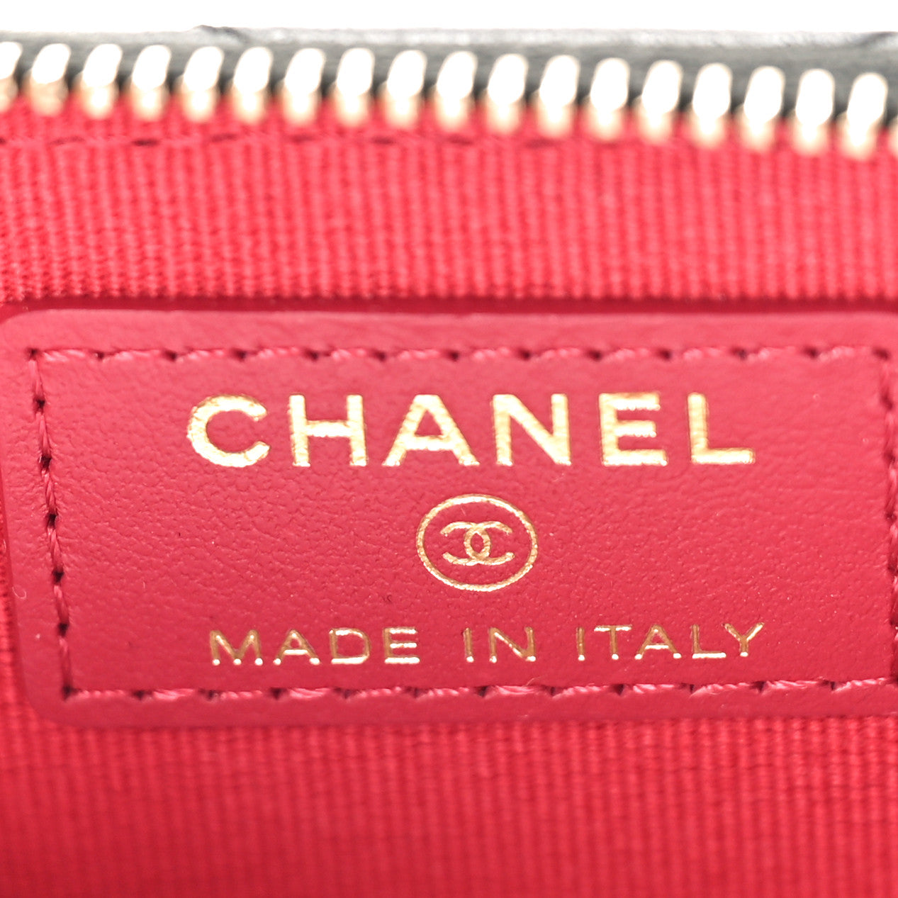 Lambskin Quilted Chanel 19 Vertical Zip Card Holder Wallet Black