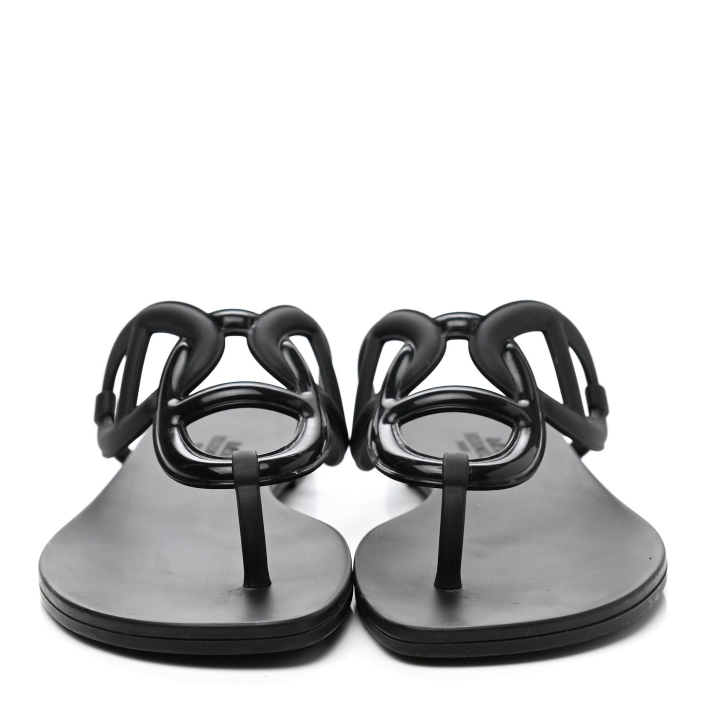 Rubber Womens Egerie Sandals 37.5 Black