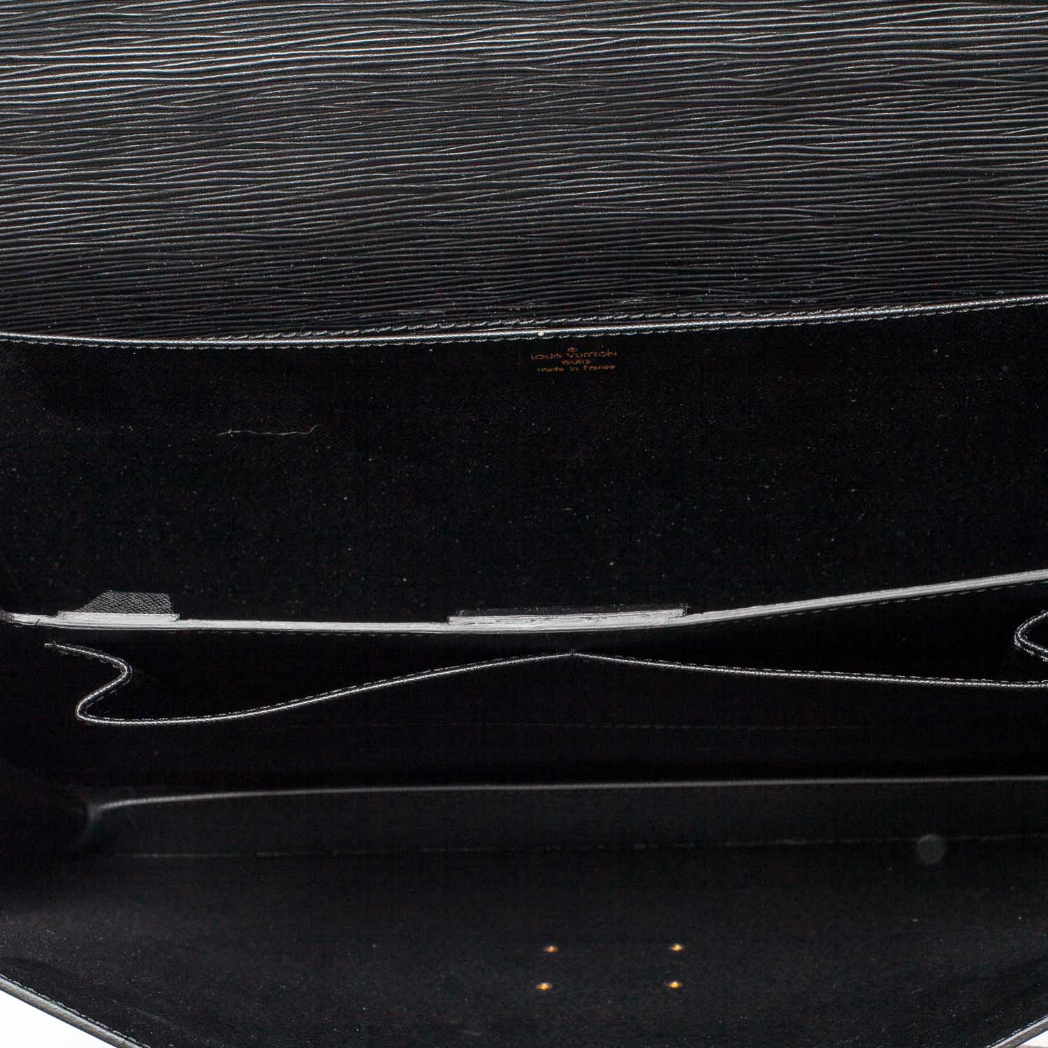 Louis Vuitton Epi Serviette Ambassadeur Briefcase Black 10 of 10