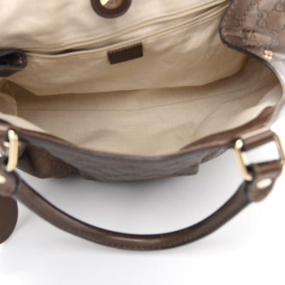 Gucci Metallic Guccissima Medium Sukey Tote Bronze 5 of 11