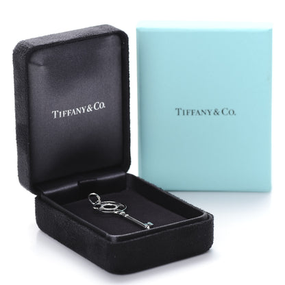 Tiffany 18K White Gold Diamond Atlas Key Pendant 3 of 3