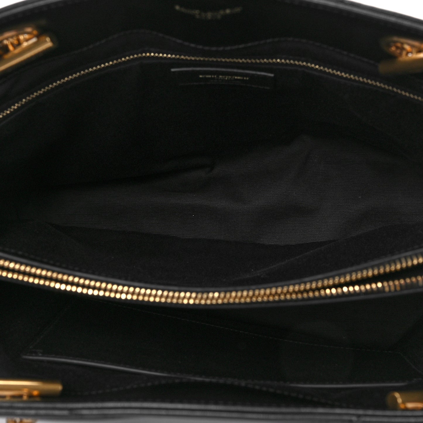 Calfskin Y Quilted Monogram Large Loulou Shopper Black