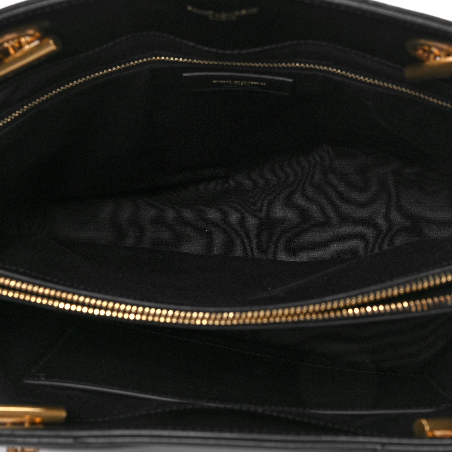 Saint Laurent Calfskin Y Quilted Monogram Large Loulou Shopper Black 5 of 8