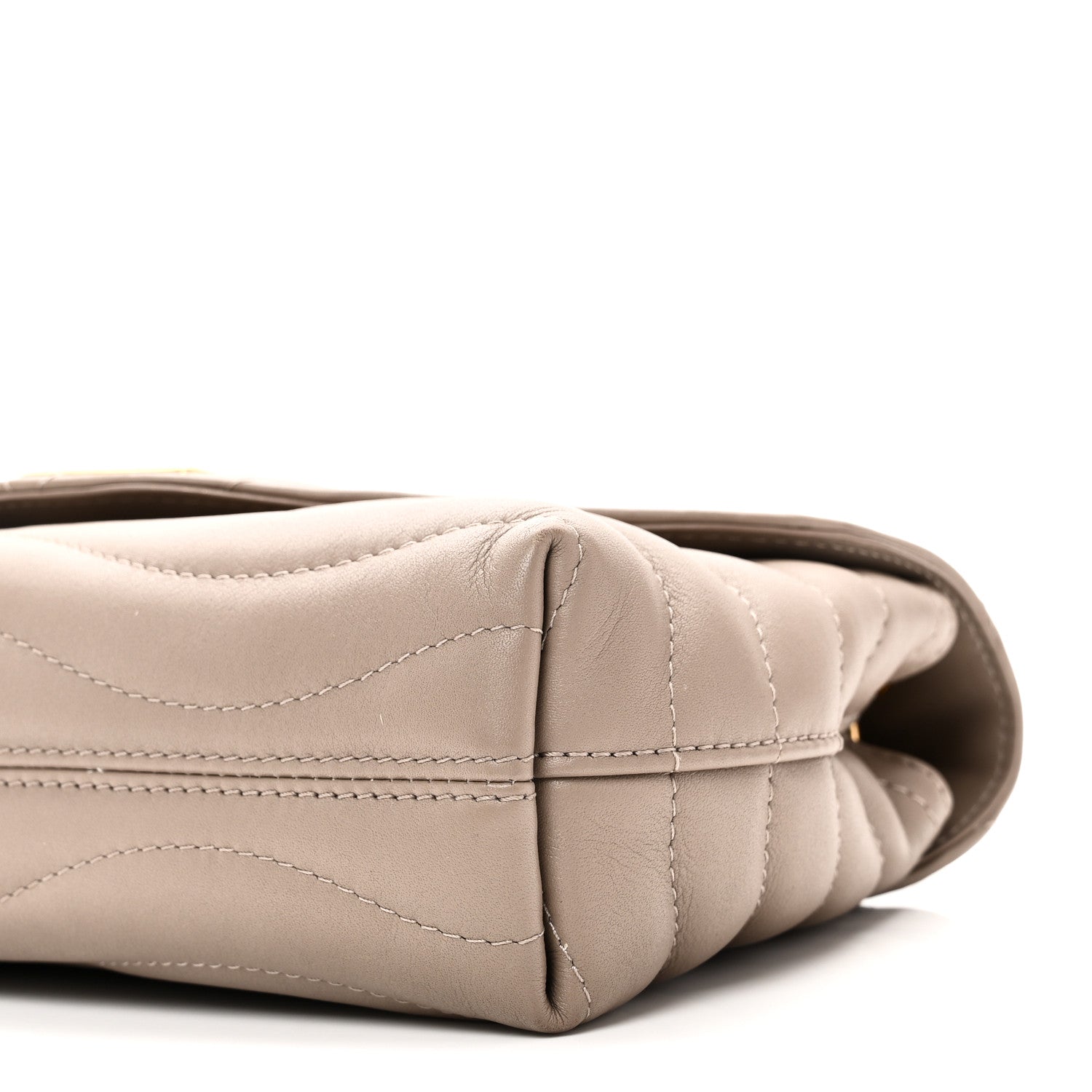Louis Vuitton Calfskin LV New Wave Chain Bag Taupe 1880388