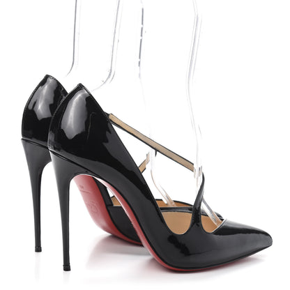Christian Louboutin Patent Shiny Nappa Crissos Pumps 40 Black 4 of 8