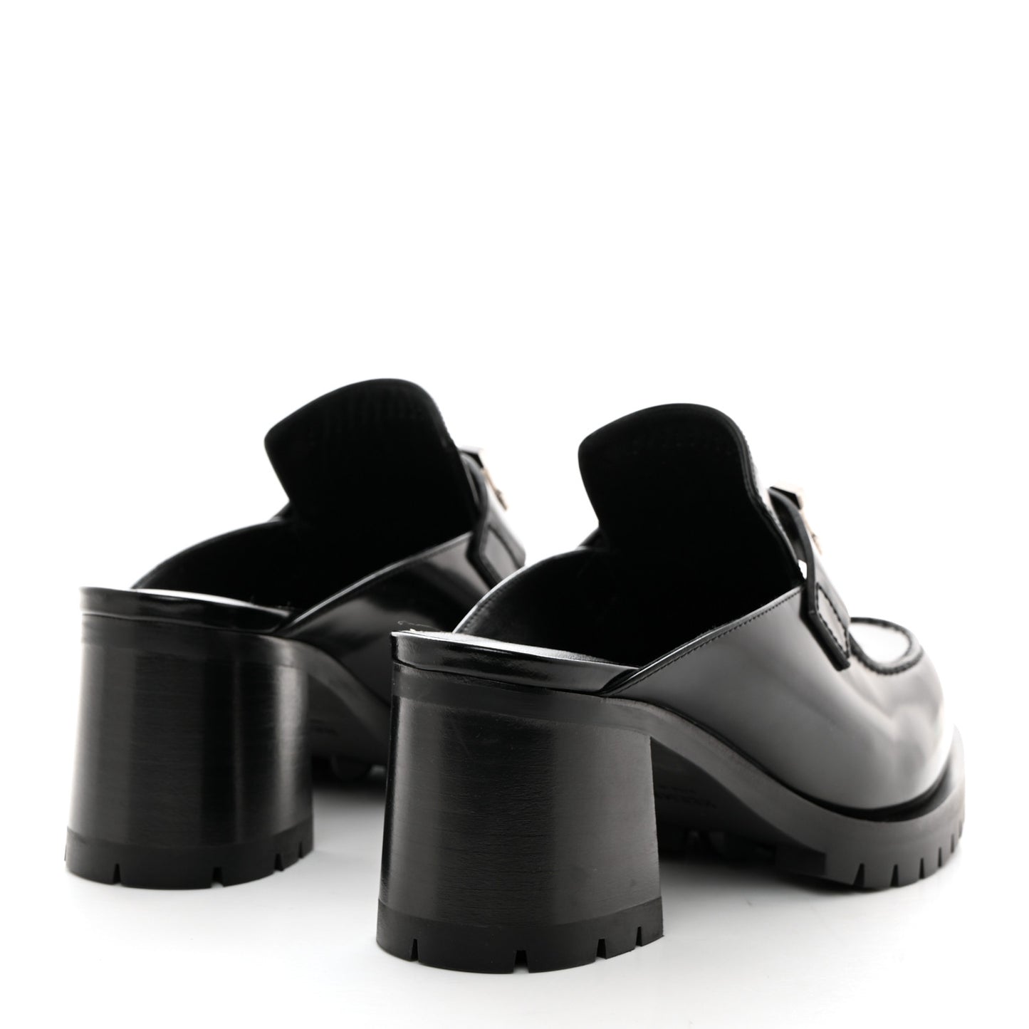 Calfskin Womens Flore 60 Mules 37.5 Black
