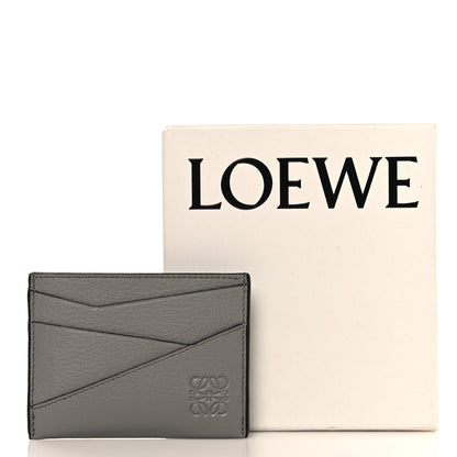 Loewe Calfskin Puzzle Card Holder Asphalt Grey 8 of 8
