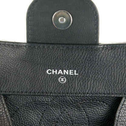 Chanel Calfskin Quilted CC Waiter Clutch Clutch With Chain Black 12 of 14