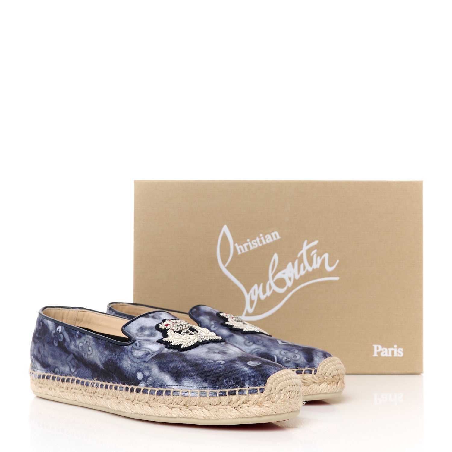 Christian Louboutin Nanou Orlato Donna Espadrilles 38 Multicolor Navy 10 of 10