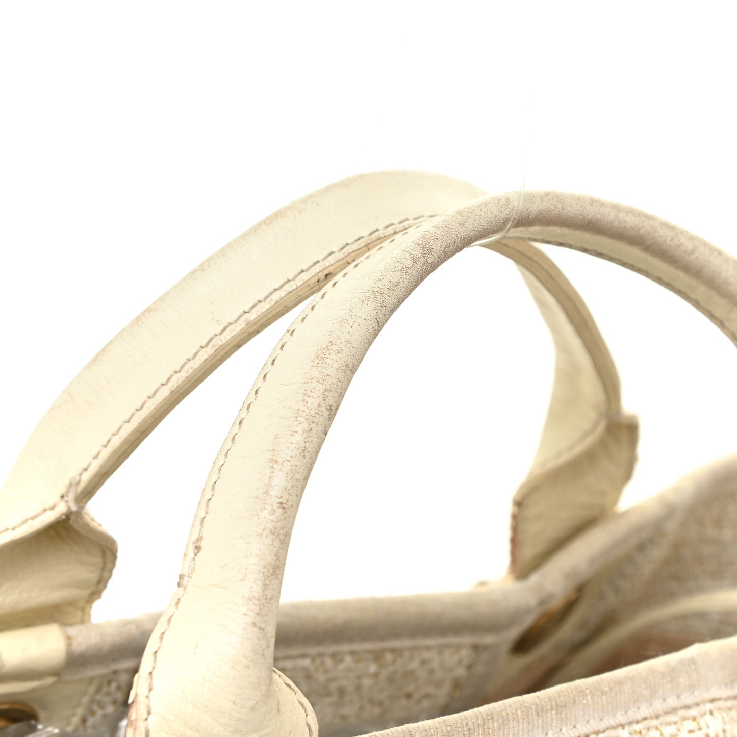 Canvas Large Deauville Tote Ivory