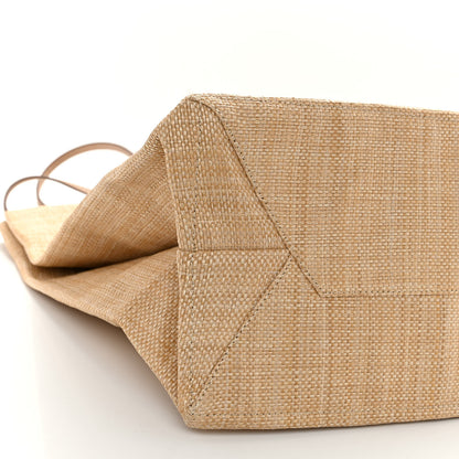 Prada Raffia Logo Tote Naturale 8 of 9