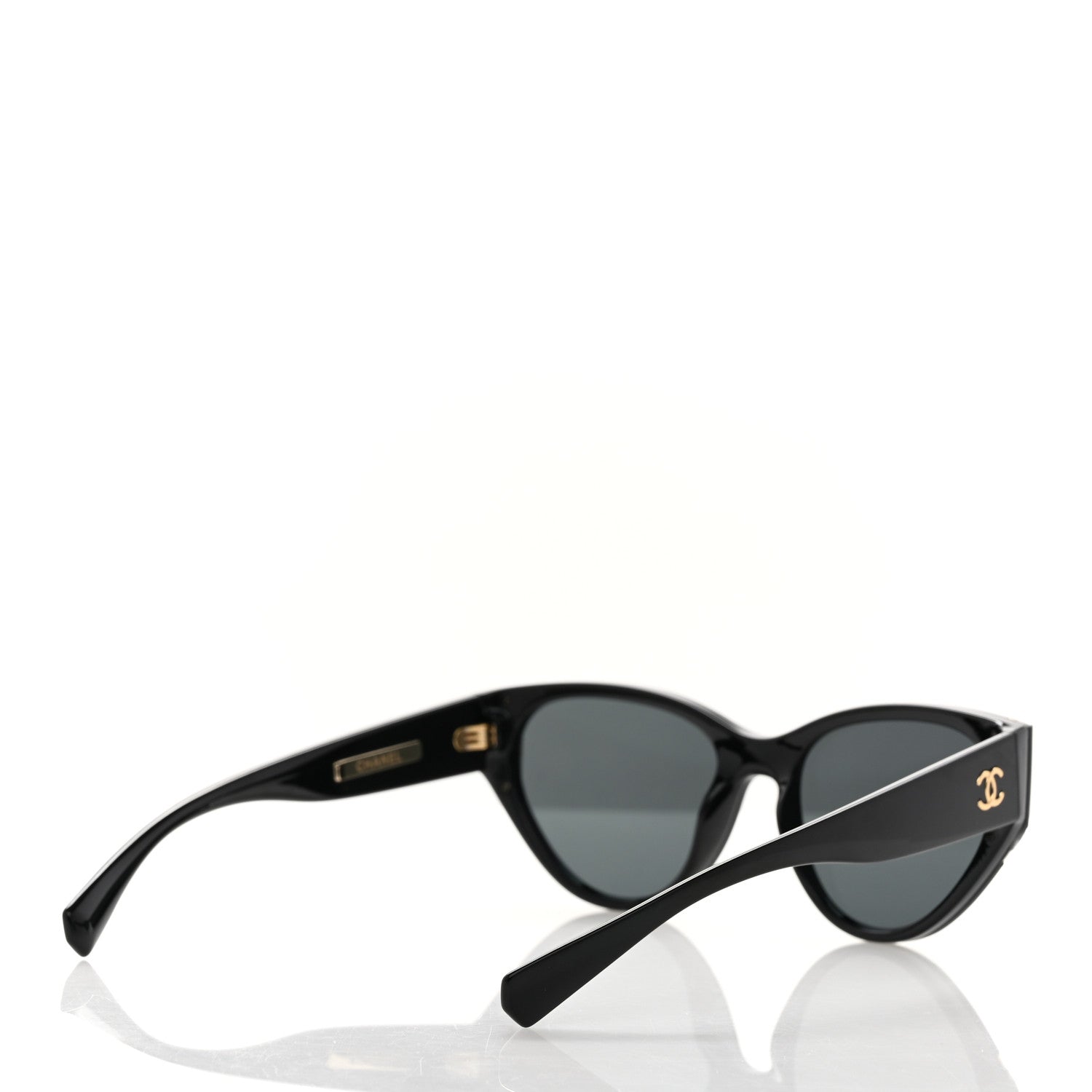 Chanel Acetate Cat Eye Sunglasses 6054 Black 4 of 8