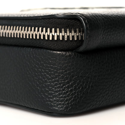 Christian Dior X SHAWN STUSSY Grained Calfskin Double Zip Crossbody Pouch Black 9 of 11