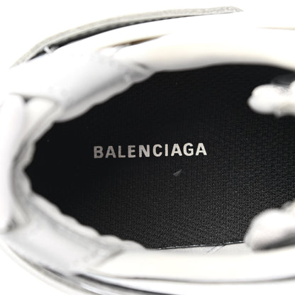 Balenciaga Metallic Rubber Mesh Womens Tyrex Sneakers 39 Monocolor Silver 6 of 8