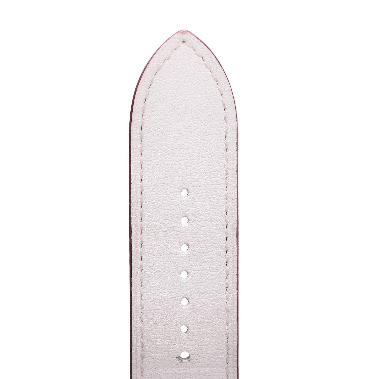 Hermes 42mm Apple Watch Single Tour Rallye Band White Rouge H 3 of 8