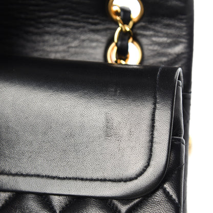 Chanel Lambskin Quilted Medium Double Flap Black 10 of 14