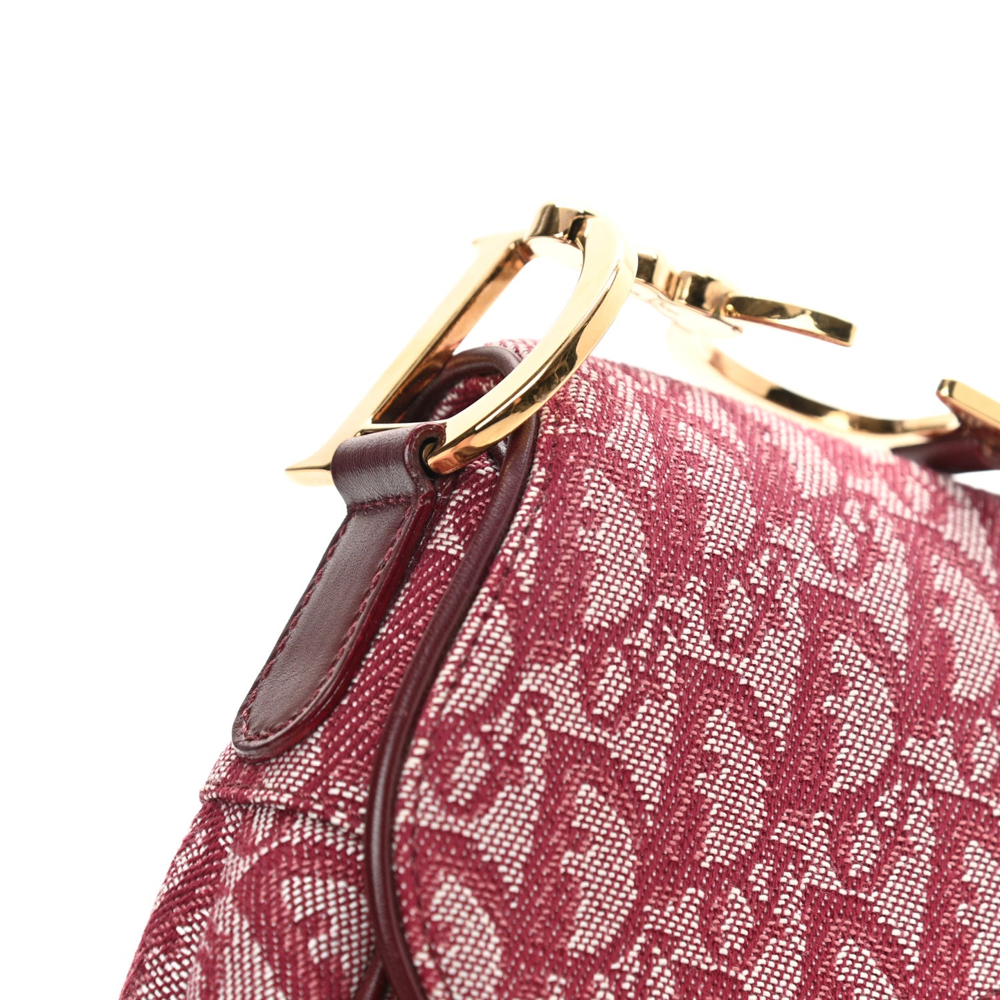 Monogram Saddle Bag Burgundy