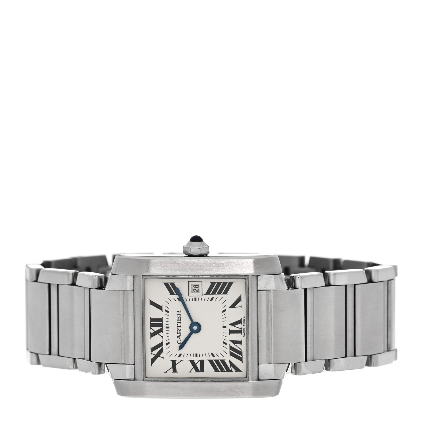 Stainless Steel 25mm Tank Francaise Quartz Watch