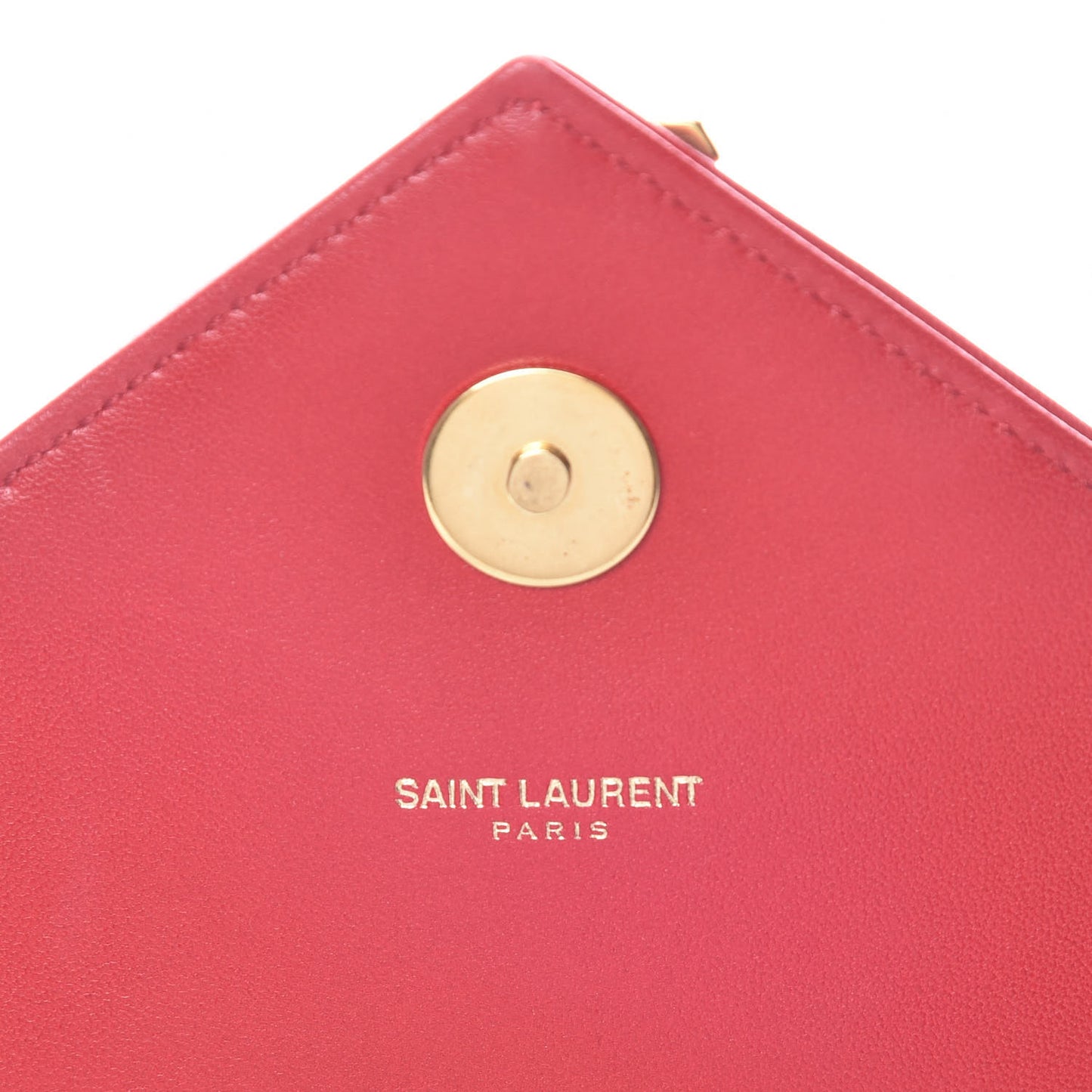 Lambskin Matelasse Chevron Small Monogram Satchel Red