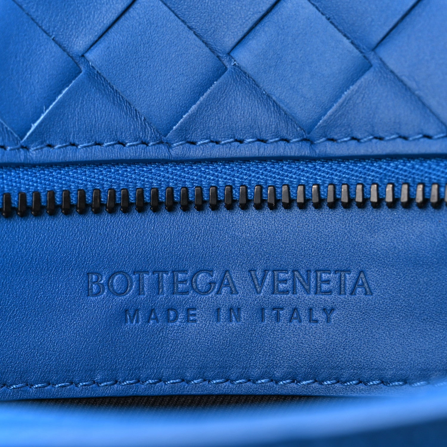 Bottega Veneta Calfskin Intrecciato Small Document Case Blue 11 of 14