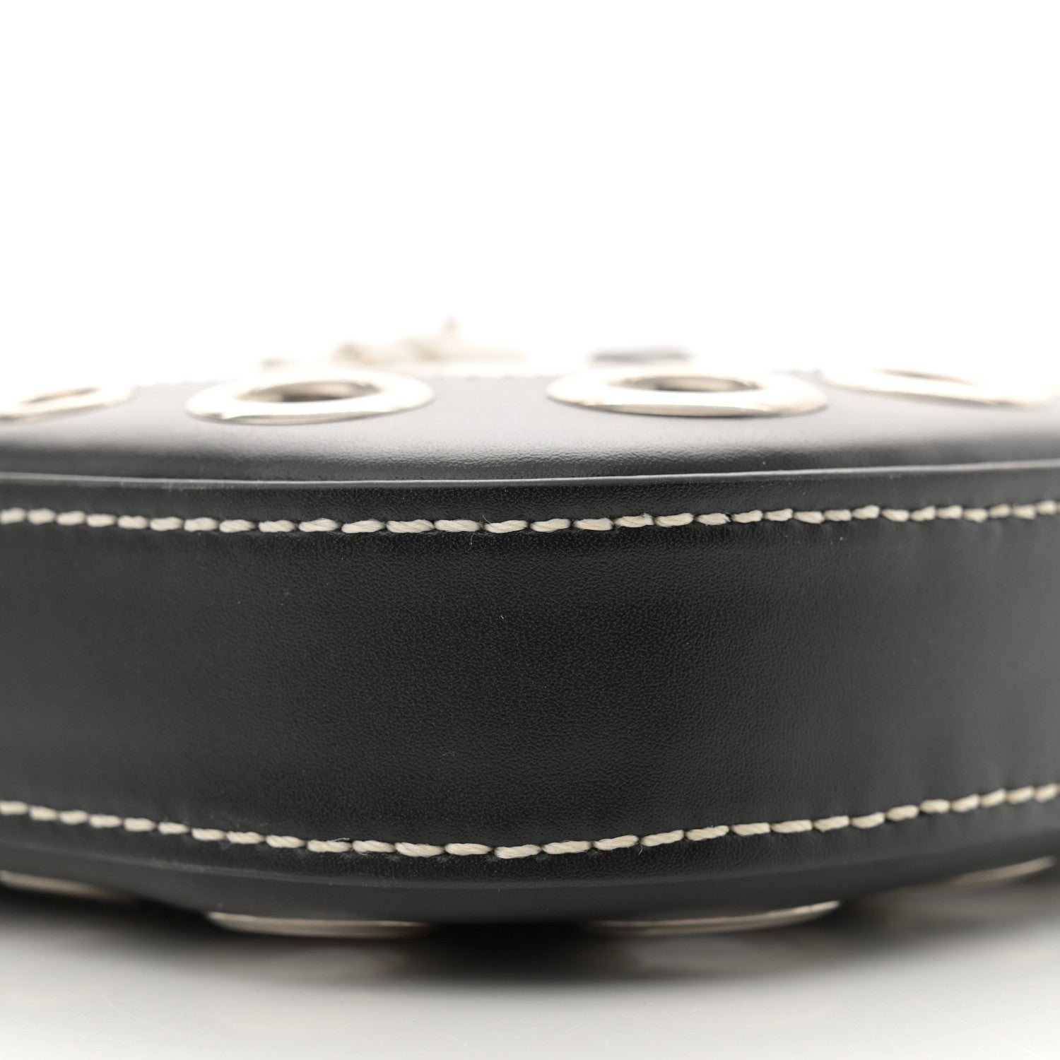 Gucci Calfskin Ha Ha Ha Jackie 1961 Eyelet Hobo Black 10 of 11