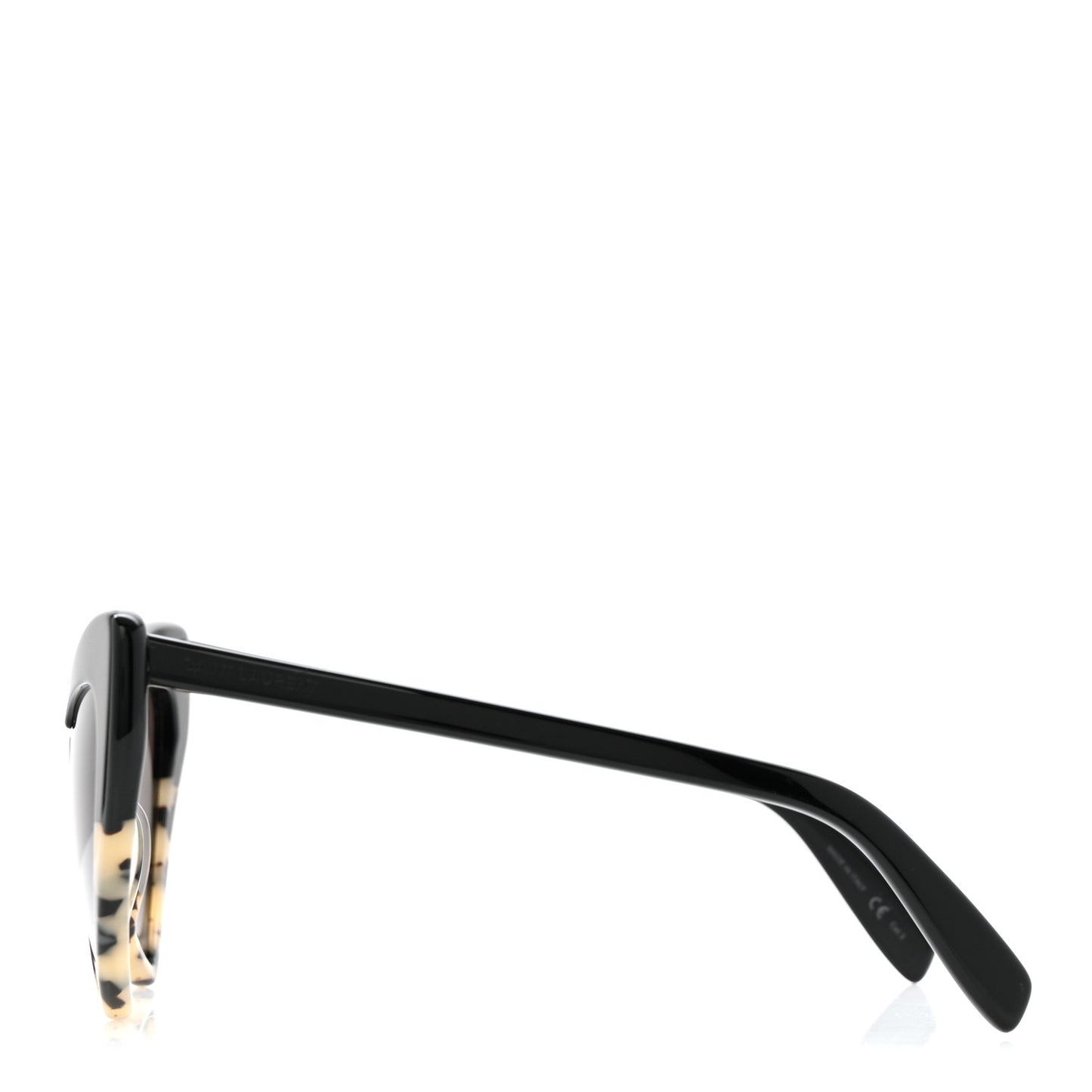 Acetate Heart Frame Loulou SL181 Sunglasses Black White Havana