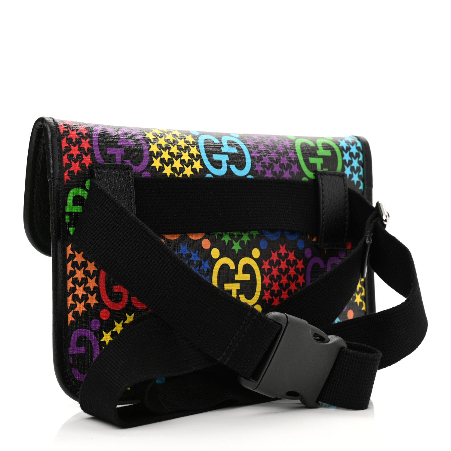 Gucci GG Supreme Monogram Psychedelic Slim Belt Bag Black 3 of 10