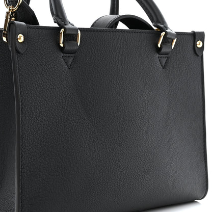 Louis Vuitton Calfskin Lock & Go Tote Black 10 of 11