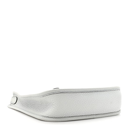 Hermes Taurillon Clemence Amazone Evelyne TPM Bleu Pale Etain 4 of 11